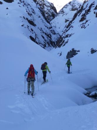 Am Eingang der Schlucht