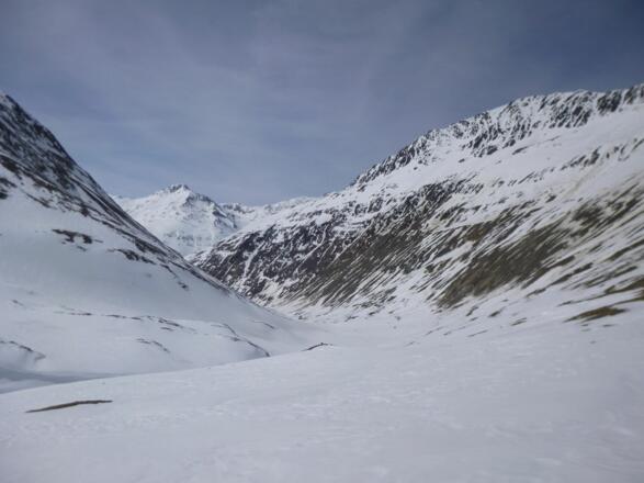 Blick zur Martin Busch Hütte
