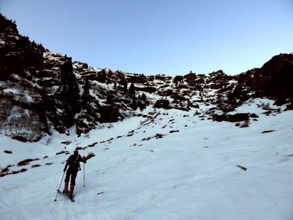 Die (oftmals lästige) Steilstufe hinauf zur Sulzenauhütte