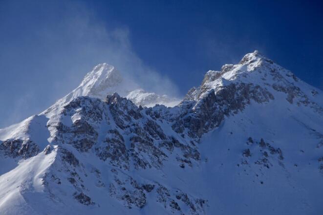 Felsige Geschwister: Gr. Mosermandl (links) &amp; Kl. Mosermandl (rechts)