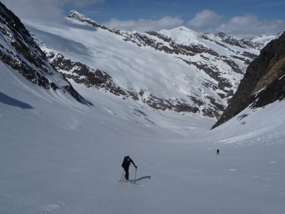 Blick gegen Westen zum Wassertalferner