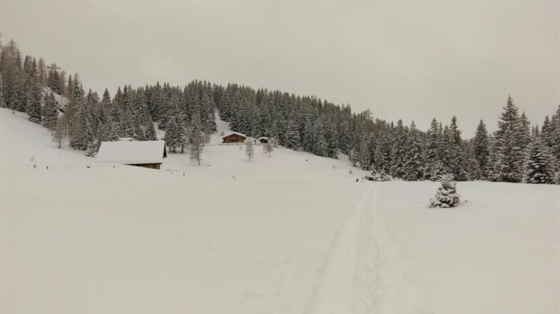 Weiter zu den hinteren Häusern