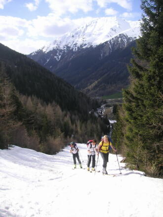 am Weg von Gries zur Amberger Hütte