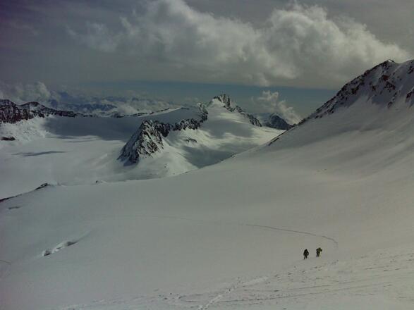 Unterhalb des Schalfjochs - Blick zur Hochwilde