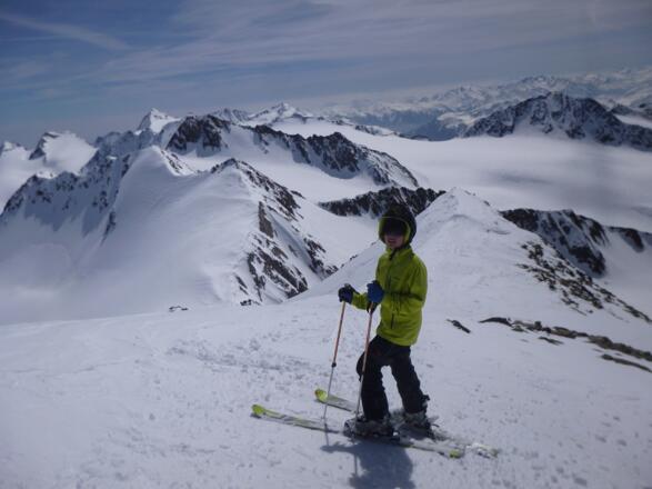 Abfahrt oberhalb des Schalfjochs