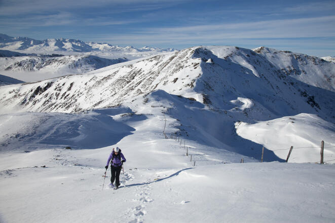 Vom Gr. Königstuhl sieht man den letzten Teil unserer Gratüberschreitung: Friesenhalshöhe (rechts) &amp; Seenock (rechts dahinter)
