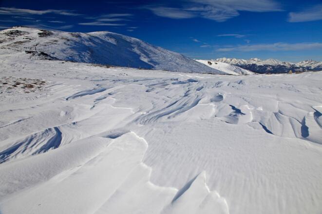 Windverfrachtungen im Sattel zwischen Zechnerhöhe &amp; Gaipahöhe