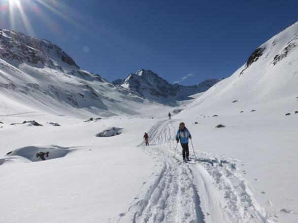 Aufstieg ins Sellraintal durch das Gleirschtal