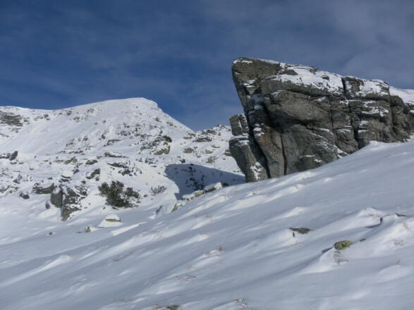 am Sattel vor dem Südrücken der Sonntagkarhöhe