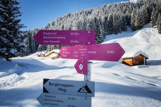 Winterlandschaft Bartholomäberg