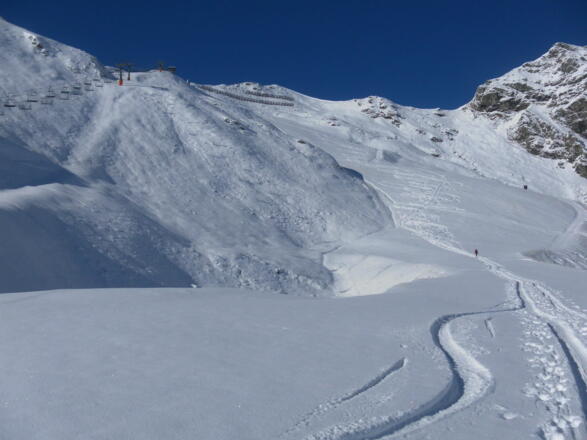 unpräparierte Piste 9a vom Seekareck
