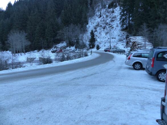 Ausgangspunkt ist der Parkplatz in die T