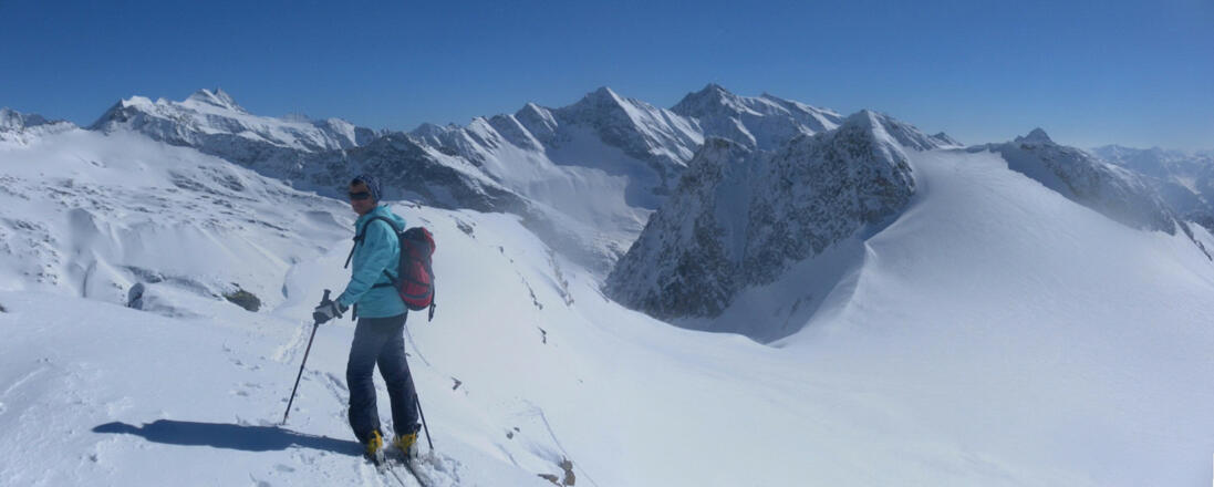 Gipfelblick von der Amertaler Höhe zum Großglockner