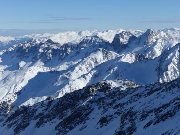 Grandioser Blick zu den Kalkkögel, den &quot;Nordtiroler Dolomiten&quot;.