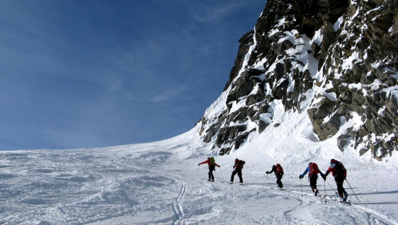 An den Ostwänden des Silvrettahorns!