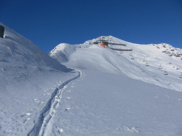 Gratrücken des Seekarecks vor der Bergstation