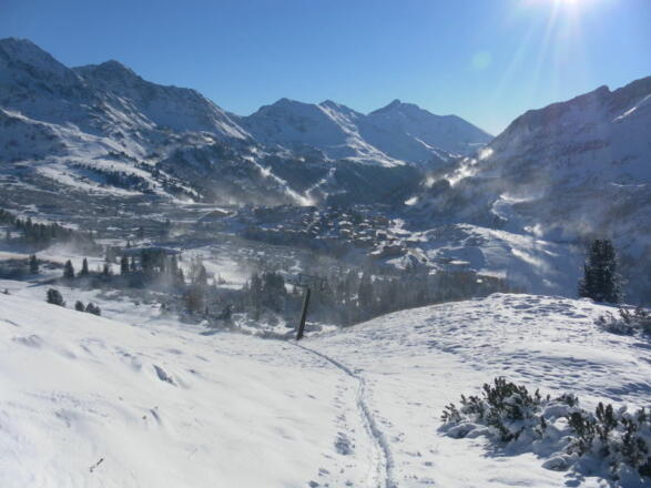 Obertauern aus dem SW-Hang des Grünwaldkopfes