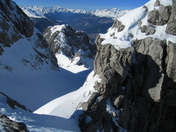 hier gehts rein ins Mohamedaner Kar zum Kerschbaumer Törl