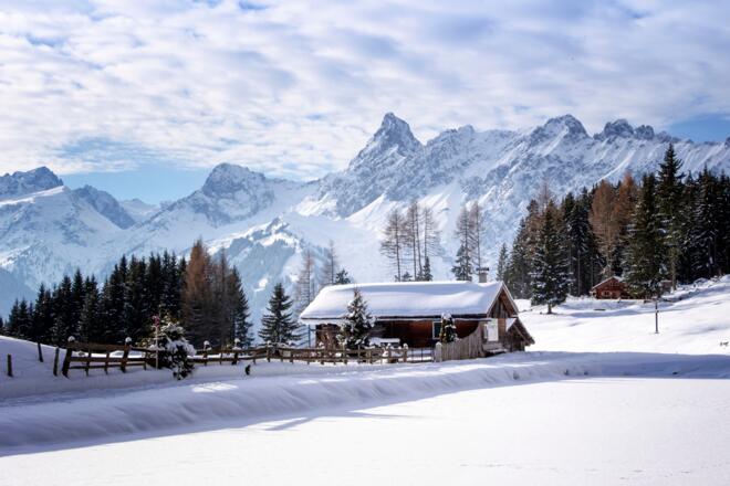 Fritzensee mit Blick auf die Zimba