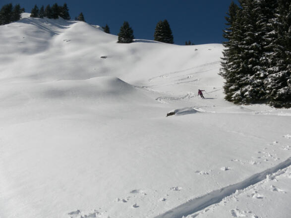 herrliches Abfahrtsgelände