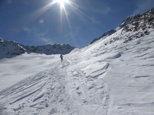 Schöner, leichter Abstieg ins Zwiselbachtal.