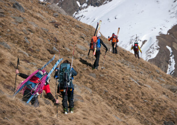Sommerweg vom Hintereisferner zum Hochjochhospiz