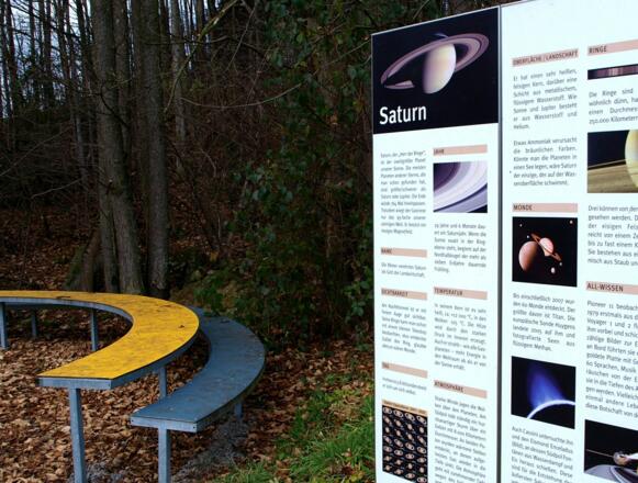 Infopunkt &quot;Saturn&quot; am Cosmi-Planetenweg