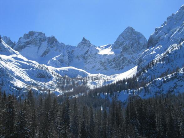Mittig die Teplitzer Spitze, die es zu umrunden gilt