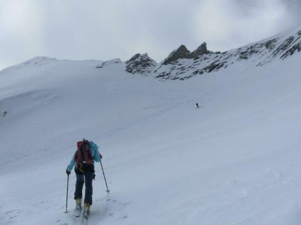 Anstieg rechts des Schneewinkelkopfes