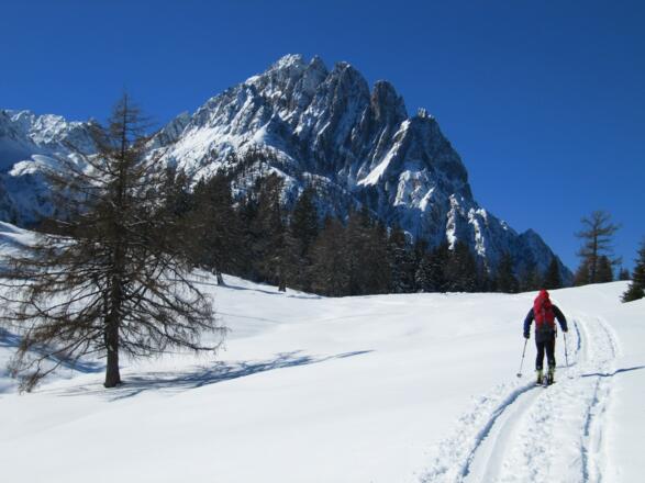 Wir gehen auf die Spitzkofelgruppe zu