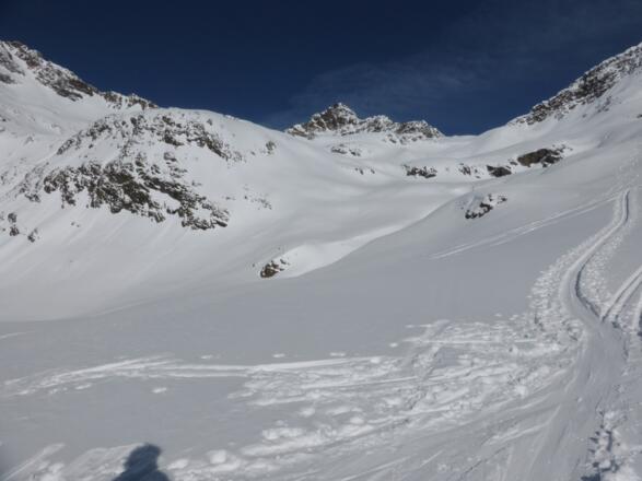 Im Winnebachkar mit Blick zum Zwiselbachjoch