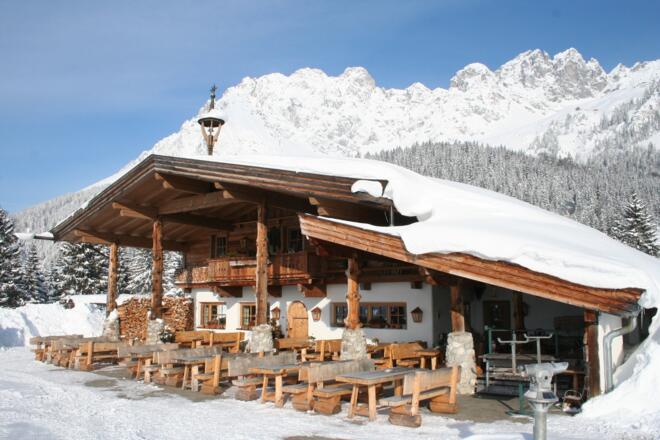 Wochenbrunner Alm im Winter