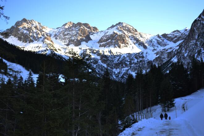 Blick auf die drei Schafalpköpfe