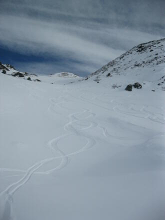 Letzte Rinne zum Gipfel