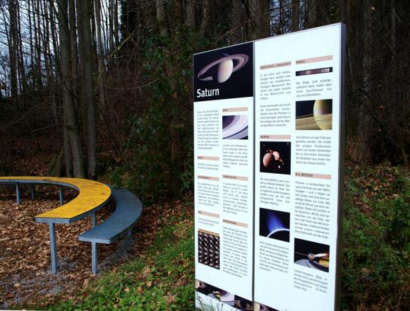 Infopunkt Saturn 820m) am Planetenweg