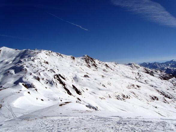 Blick nach Nordosten zur Rastkogelhütte.
