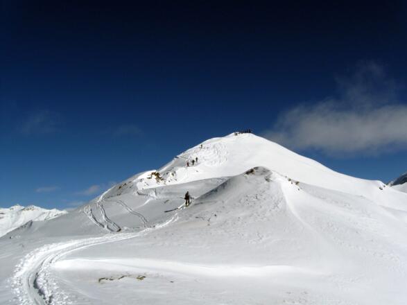 Der Gipfel der Gampesspitze.