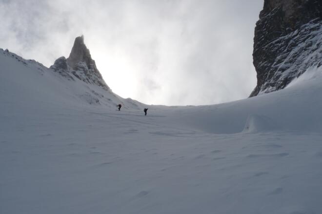 Ganz schön steil, doch die eigentliche Steilstufe ist noch nicht erreicht.