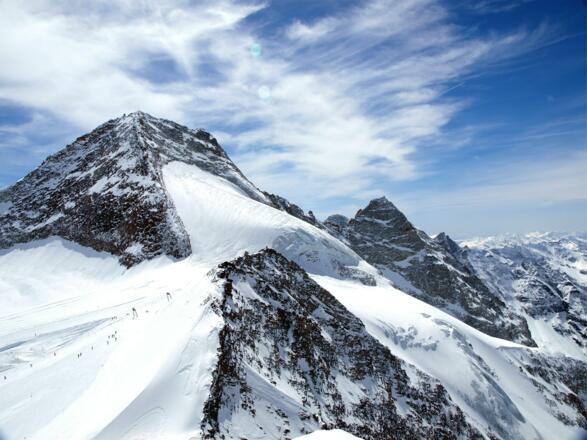 Olperer und Fußstein vom Gr.Kaserer gesehen.