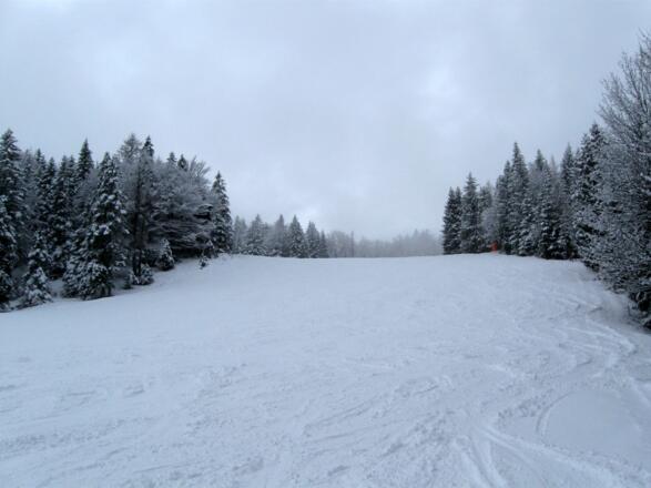 Weiter geht es in angenehmer Steigung über die Piste Nr. 7.