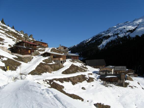 Wunderschönes idyllisches Almdörfchen am Pfundsalm Niederleger.