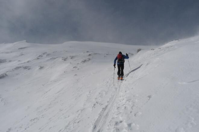Das Gipfelplateau ist gleich erreicht.