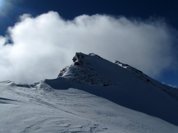 Blick nach Westen zu Gammerspitze und Riepenspitze.