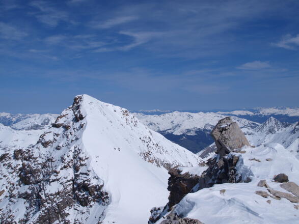 Gr. Kaserer 3.268m vom Olperer Nordgrat gesehen