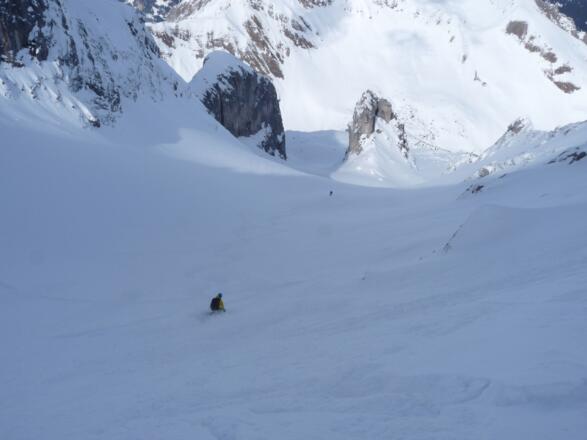 Pulvertraum durch den Sporertobel.