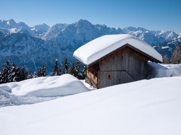 Blick von der Rottmannalm in die Lienzer Dolomiten