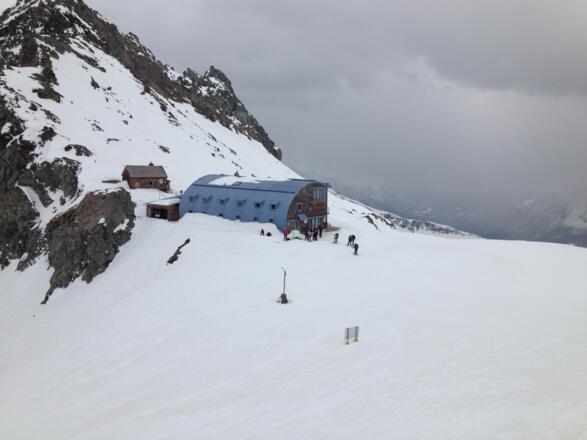 Rückblick zur Stüdlhütte.