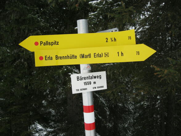 Wir queren den Bärentalweg