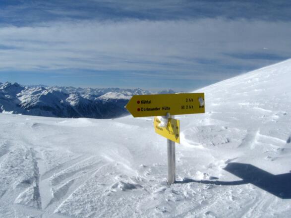 Auf der Scharte angekommen.