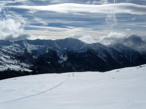 Blick nach Süden Richtung Hohe Warte. 